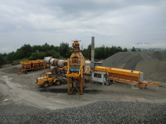 Mobile asphalt plant Ammann MEC 160.