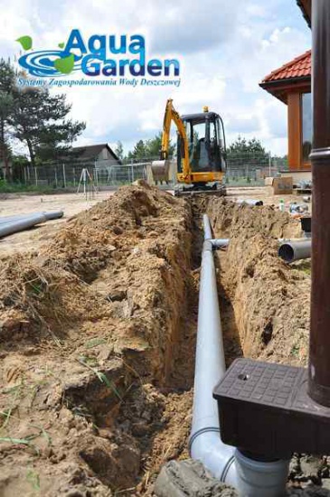 Montaż instalacji odprowadzania wody deszczowej- AquaGarden
