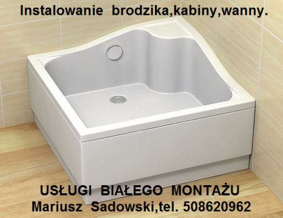 BRODZIK - wymiana uszkodzonego brodzika,kabiny.Warszawa.