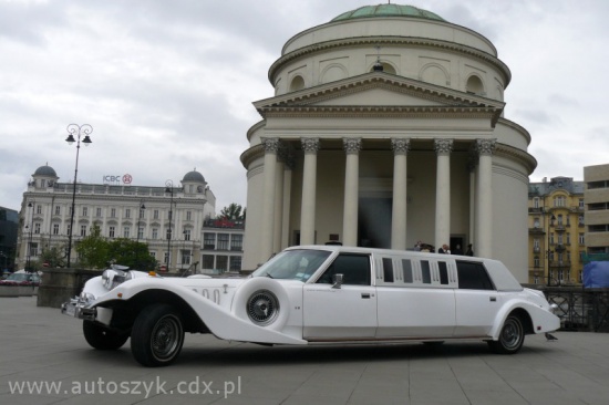 Auta do ślubu,excalibur,chrysler limuzyna wynajem z kierowcą
