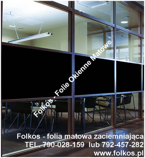 Folie matowe zaciemniające - Folie matowe na szyby, okna, drzwi..