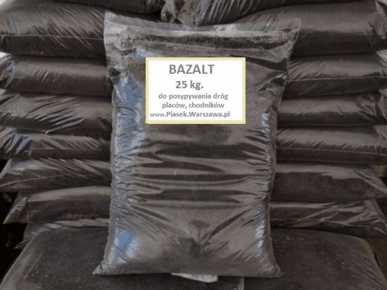 Kruszywo bazaltowe, Bazalt mielony w workach 25kg