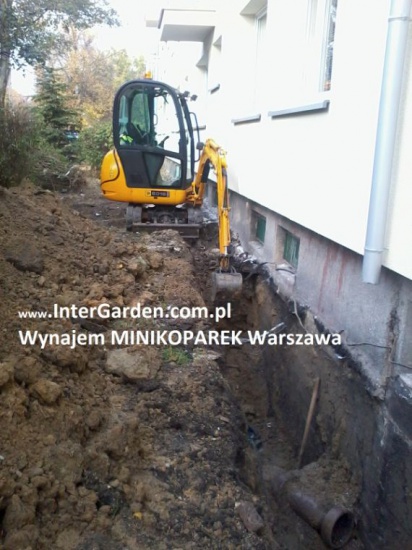 Kucie młotem, wykopy, kształtowanie terenu- Warszawa