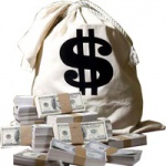 worek z dolarami
