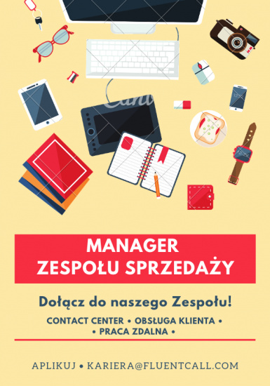 Manager Zespołu Sprzedaży (Praca Zdalna/Home Office)