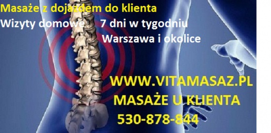 Masaż w Warszawie z dojazdem Mokotów