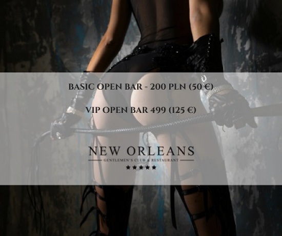 Oferta Open Bar w klubie nocnym New Orleans w Warszawie