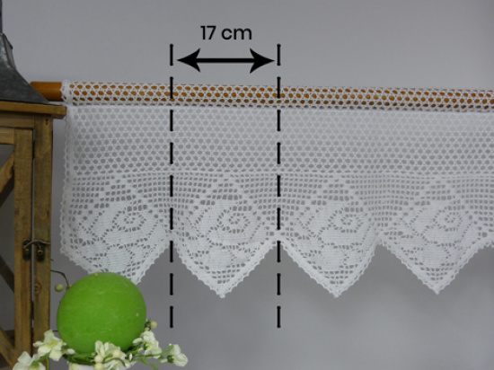 Zazdrostka koronkowa wysokość: 30 cm odcinek 17 cm
