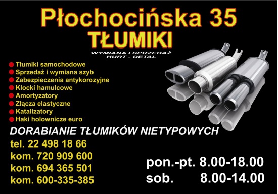 Wymiana tłumików - sprzedaż, hurt