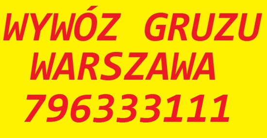 WYWÓZ GRUZU WARSZAWA WYWÓZ GABARYTÓW PRZEPROWADZKI