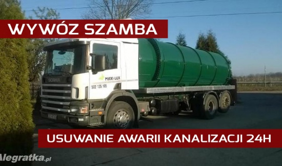 Wywóz szamba | Pogotowie kanalizacyjne | 24H