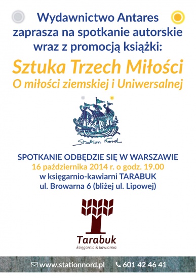 Promocja książki "Sztuka Trzech Miłości" i spotkanie autorskie